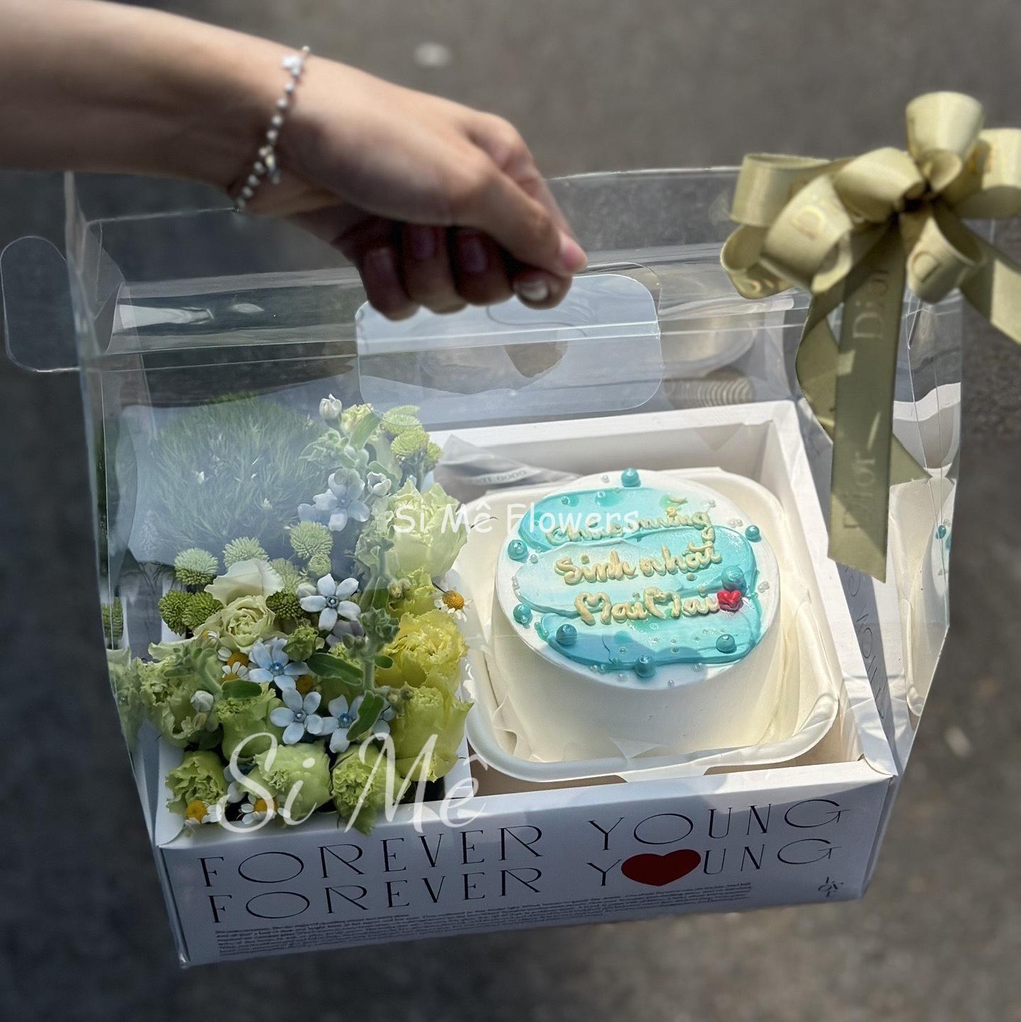 Box Hoa Bánh Tone Xanh