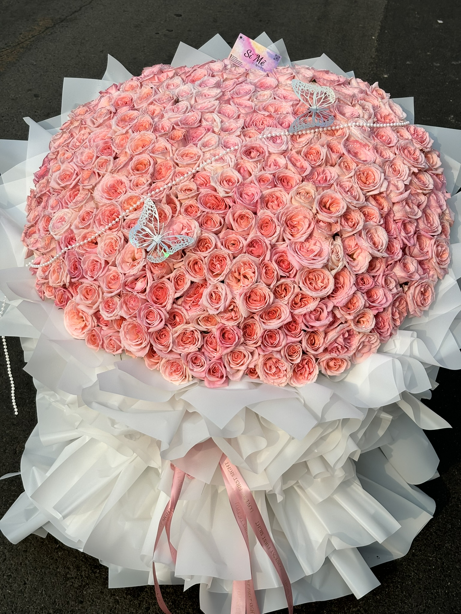 Bó Hoa Khổng Lồ Ohara Pastel Cắm Góc 90 Độ – Check-in Sang Trọng