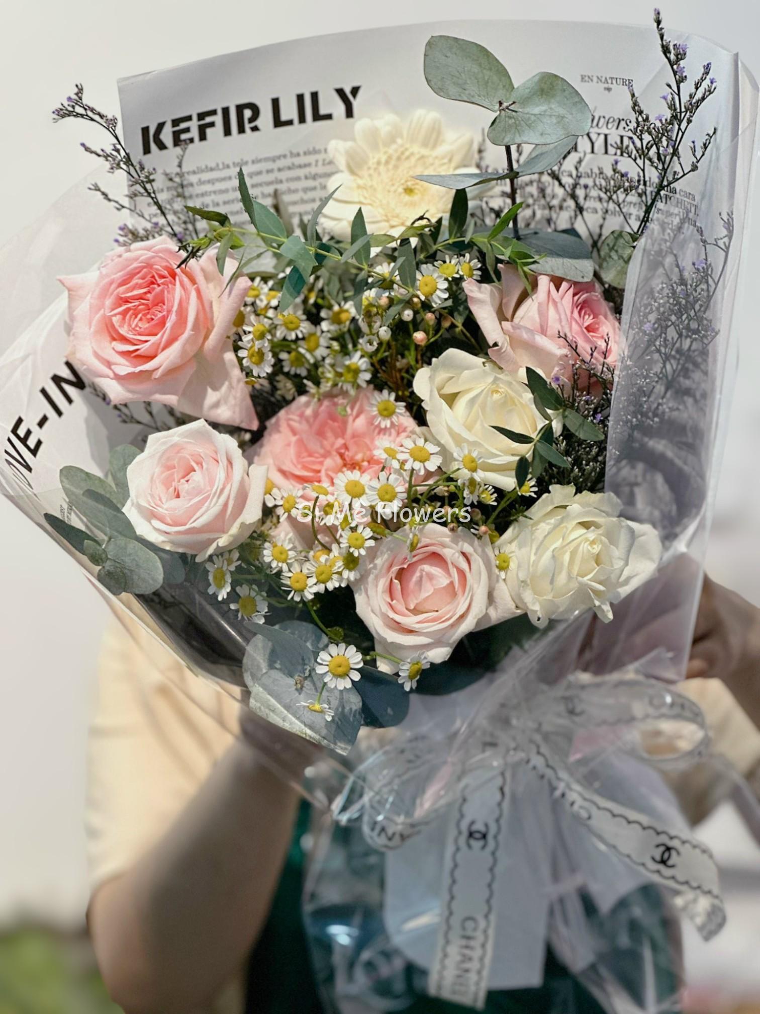 Bó Hoa Hồng Mix Tone Pastel