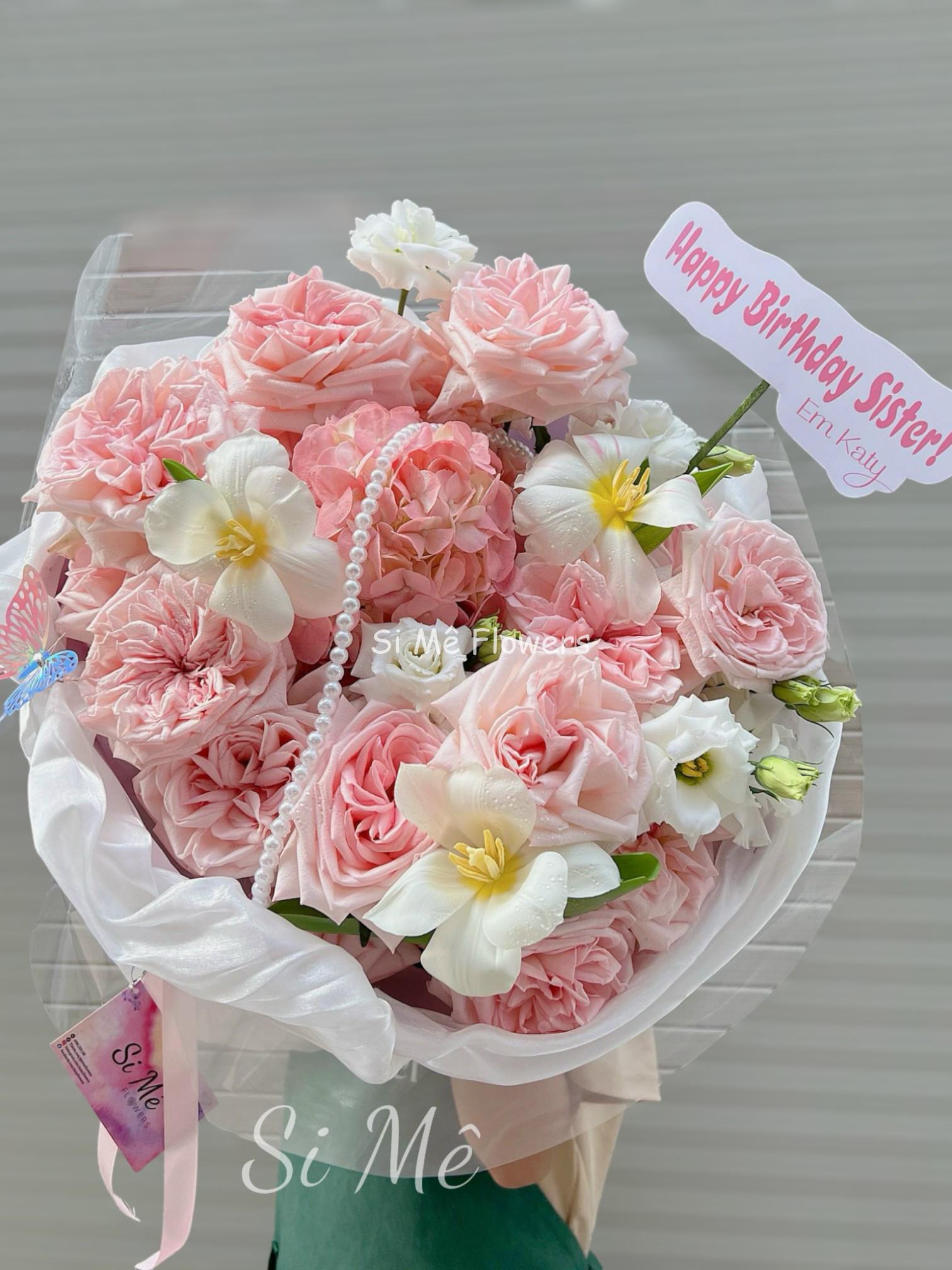 Bó Hoa Mix Nhập Khẩu Tone Pastel