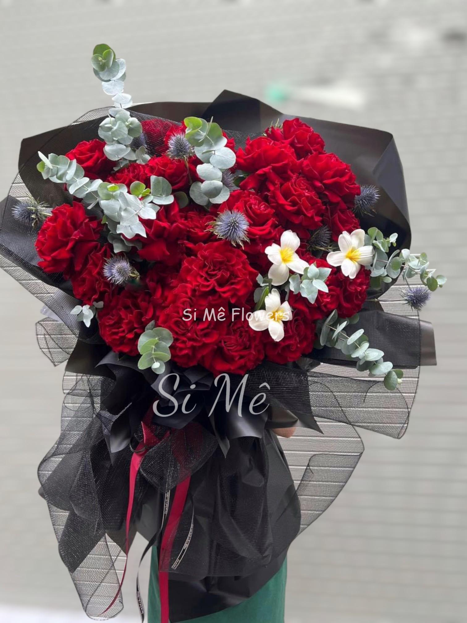 Bó Hoa Hồng Ecuador Mix Tulip