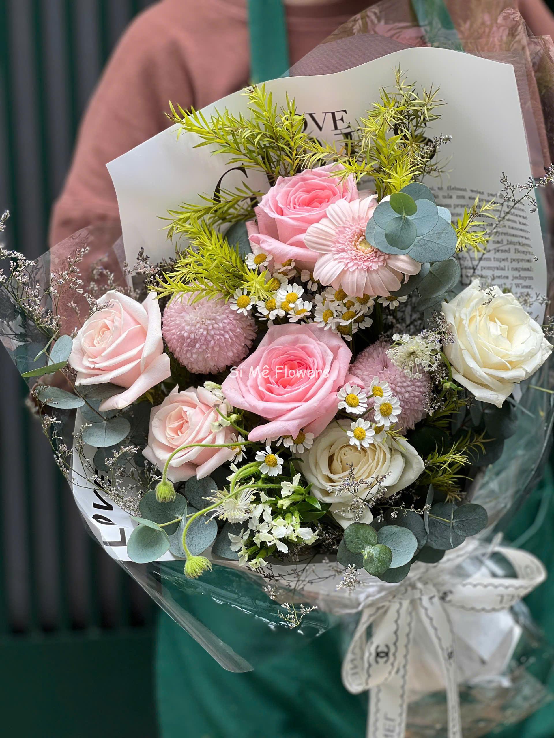 Bó Hoa Hồng Mix Cúc Tana Ping Pong – Ngọt Ngào & Đáng Yêu