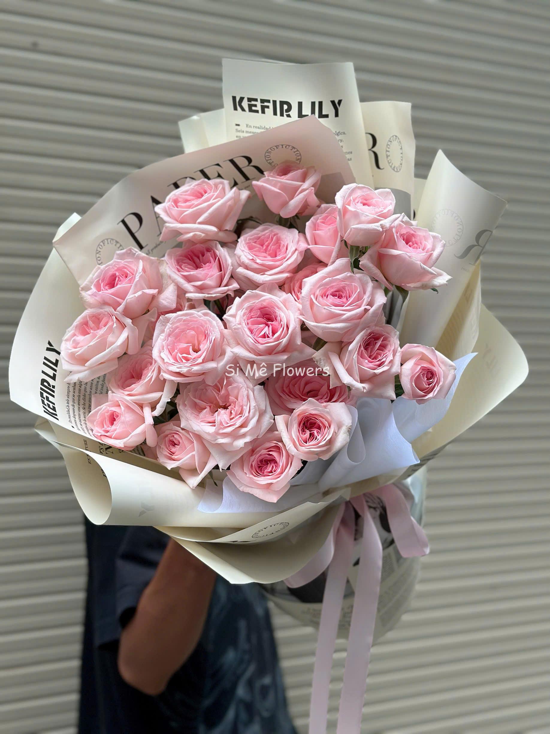 Bó Hoa Hồng Ohara 20 Bông – Dịu Dàng & Tinh Tế Bó Hoa Hồng Ohara 20 Bông – Dịu Dàng & Tinh Tế