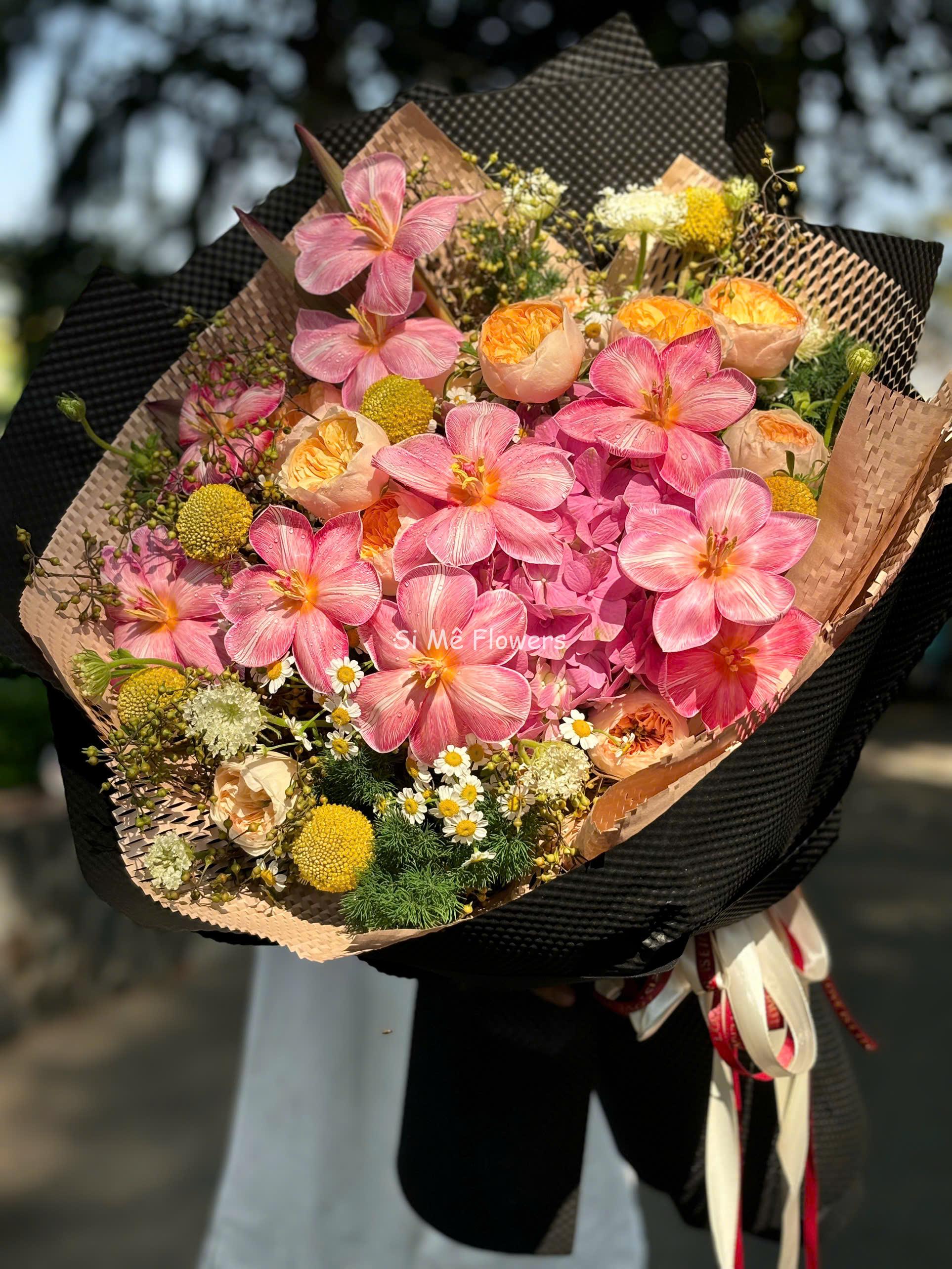 Tulip Hồng Cam Pastel Mix Hồng Juliet – Ngọt Ngào