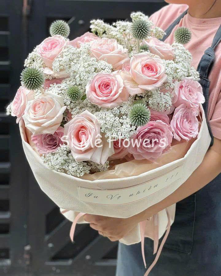 40 Hồng Ohara Mix Hoa Phụ – Ngọt Ngào