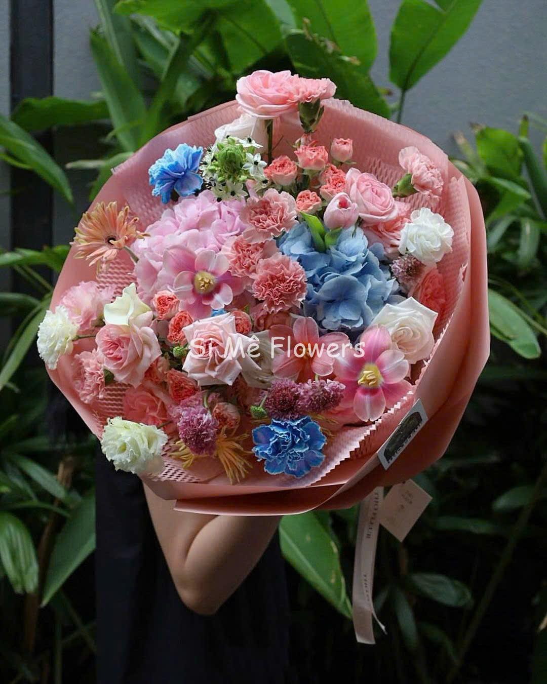 Tulip Mix Cẩm Chướng & Cẩm Tú Cầu Nhập