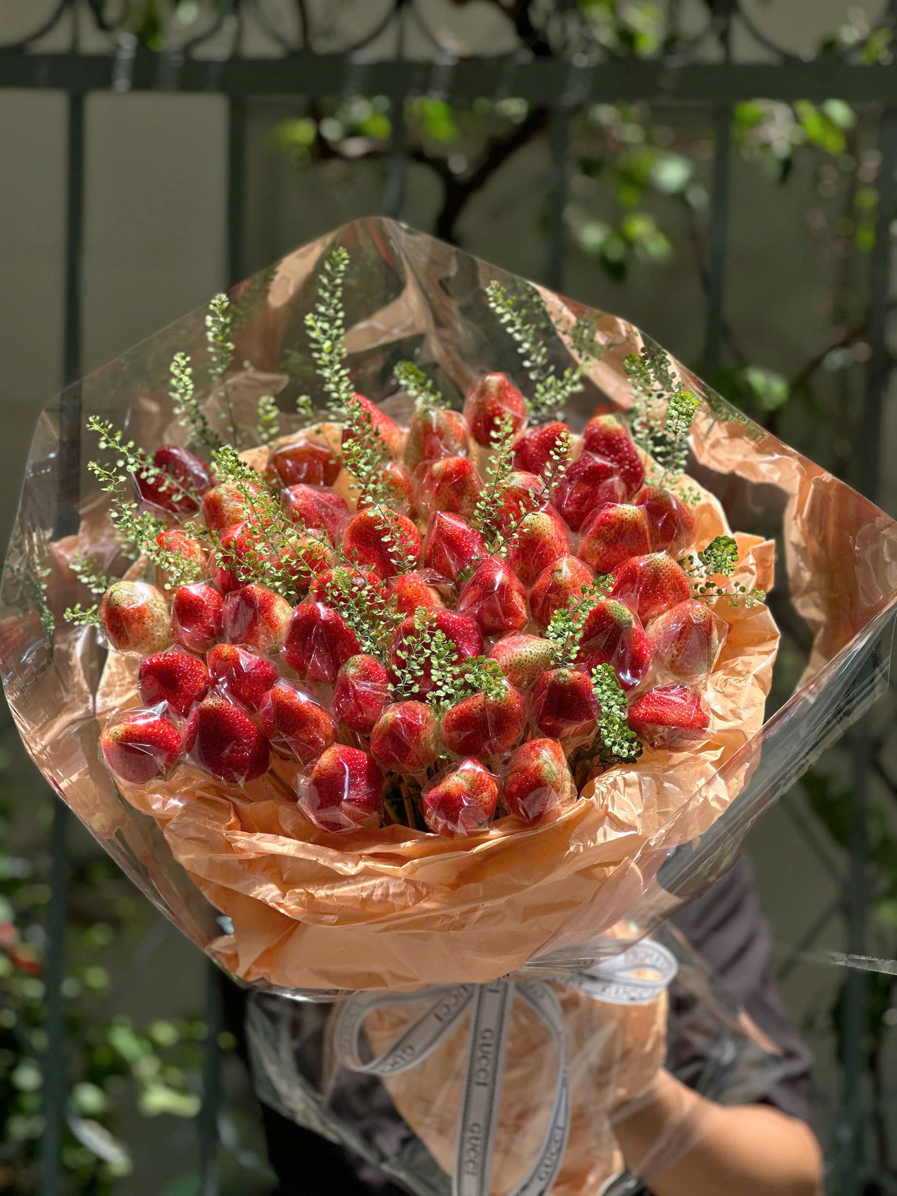 Bó Hoa Dâu Tây 1kg Giống Hàn Mix Cỏ Đồng Tiền – Ngọt Ngào & Tinh Tế